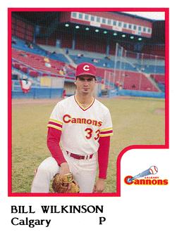 1986 ProCards Calgary Cannons #25 Bill Wilkinson Front
