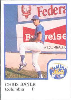 1986 ProCards Columbia Mets #5 Chris Bayer Front