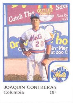 1986 ProCards Columbia Mets #7 Joaquin Contreras Front