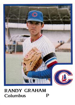 1986 ProCards Columbus Clippers #10 Randy Graham Front