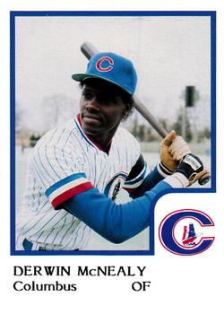 1986 ProCards Columbus Clippers #16 Derwin McNealy Front