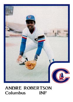1986 ProCards Columbus Clippers #21 Andre Robertson Front