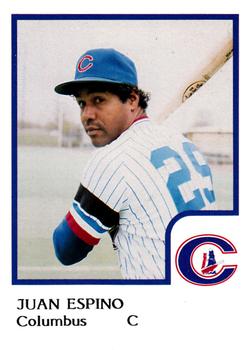 1986 ProCards Columbus Clippers #7 Juan Espino Front