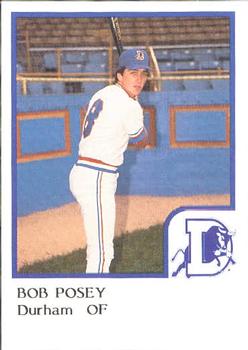 1986 ProCards Durham Bulls #21 Bob Posey Front