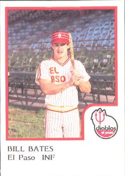 1986 ProCards El Paso Diablos #4 Bill Bates Front