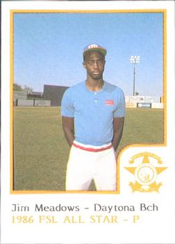 1986 ProCards Florida State League All-Stars #35 Jimmy Meadows Front