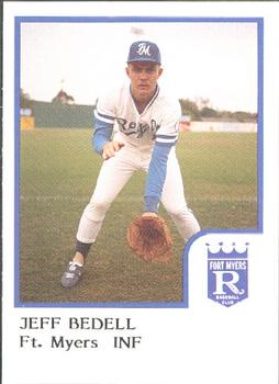 1986 ProCards Ft. Myers Royals #NNO Jeff Bedell Front