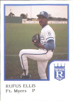 1986 ProCards Ft. Myers Royals #NNO Rufus Ellis Front