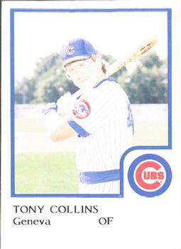 1986 ProCards Geneva Cubs #3 Tony Collins Front