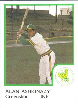 1986 ProCards Greensboro Hornets #2 Alan Ashkinazy Front