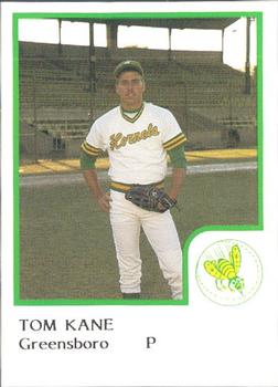 1986 ProCards Greensboro Hornets #12 Tom Kane Front