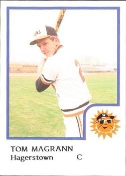 1986 ProCards Hagerstown Suns #9 Tom Magrann Front