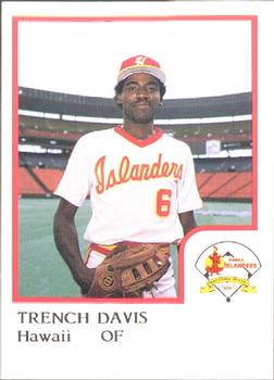 1986 ProCards Hawaii Islanders #3 Trench Davis Front