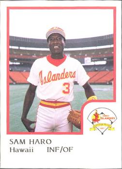 1986 ProCards Hawaii Islanders #10 Sam Haro Front