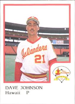 1986 ProCards Hawaii Islanders #11 Dave Johnson Front