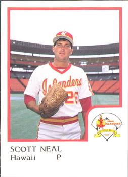 1986 ProCards Hawaii Islanders #17 Scott Neal Front