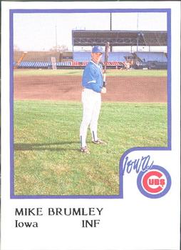 1986 ProCards Iowa Cubs #5 Mike Brumley Front