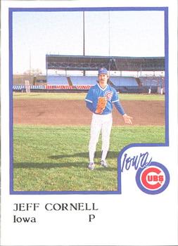 1986 ProCards Iowa Cubs #8 Jeff Cornell Front