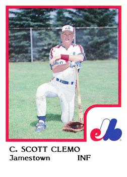 1986 ProCards Jamestown Expos #3 Scott Clemo Front