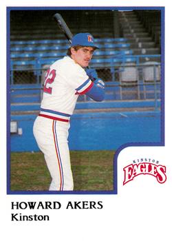 1986 ProCards Kinston Eagles #1 Howard Akers Front
