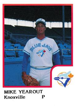 1986 ProCards Knoxville Blue Jays #NNO Mike Yearout Front