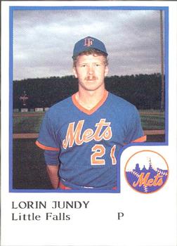 1986 ProCards Little Falls Mets #NNO Lorin Jundy Front