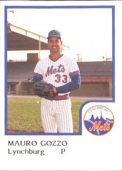 1986 ProCards Lynchburg Mets #NNO Mauro Gozzo Front