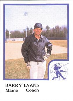 1986 ProCards Maine Guides #NNO Barry Evans Front
