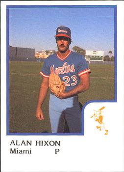 1986 ProCards Miami Marlins #11 Alan Hixon Front