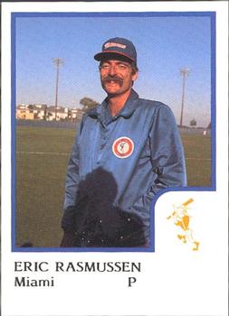 1986 ProCards Miami Marlins #21 Eric Rasmussen Front