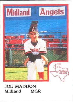 1986 ProCards Midland Angels #NNO Joe Maddon Front