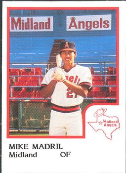 1986 ProCards Midland Angels #NNO Mike Madril Front