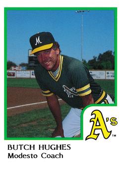 1986 ProCards Modesto A's #NNO Butch Hughes Front