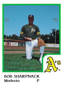 1986 ProCards Modesto A's #NNO Bob Sharpnack Front