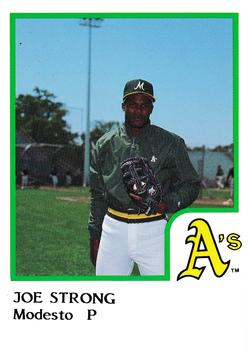 1986 ProCards Modesto A's #NNO Joe Strong Front
