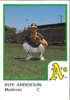 1986 ProCards Modesto A's #NNO Roy Anderson Front