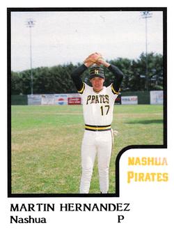 1986 ProCards Nashua Pirates #12 Martin Hernandez Front