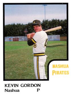 1986 ProCards Nashua Pirates #8 Kevin Gordon Front