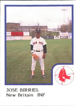 1986 ProCards New Britain Red Sox #NNO Jose Birriel Front