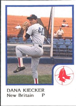 1986 ProCards New Britain Red Sox #NNO Dana Kiecker Front