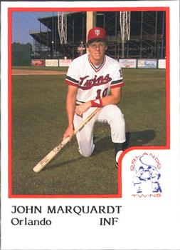 1986 ProCards Orlando Twins #11 John Marquardt Front