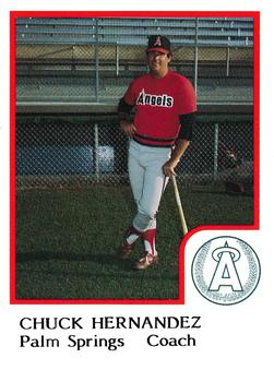 1986 ProCards Palm Springs Angels #17 Chuck Hernandez Front