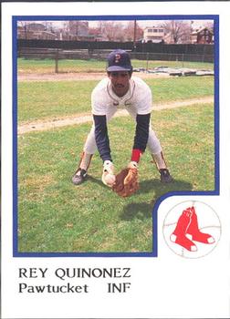 1986 ProCards Pawtucket Red Sox #NNO Rey Quinones Front