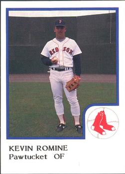 1986 ProCards Pawtucket Red Sox #NNO Kevin Romine Front