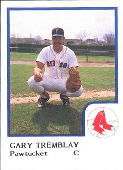 1986 ProCards Pawtucket Red Sox #NNO Gary Tremblay Front