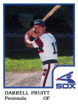 1986 ProCards Peninsula White Sox #21 Darrell Pruitt Front