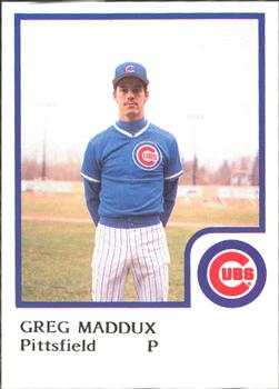 1986 ProCards Pittsfield Cubs #14 Greg Maddux Front