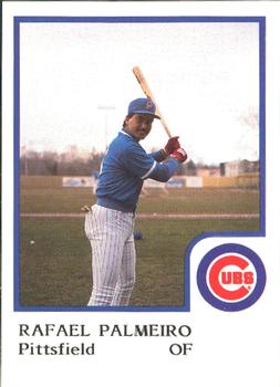 1986 ProCards Pittsfield Cubs #18 Rafael Palmeiro Front