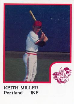 1986 ProCards Portland Beavers #NNO Keith Miller Front