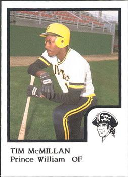 1986 ProCards Prince William Pirates #15 Tim McMillan Front